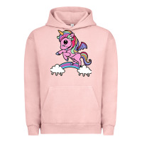 Pigment Salmon cute unicorn Urban Hoodie - artisFamous