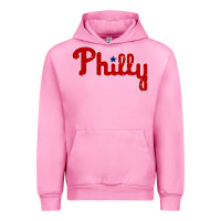 Fuchsia Pink baseball philly Urban Hoodie - artisFamous