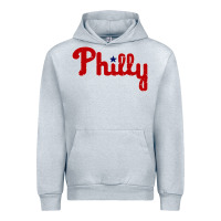 Heather Grey baseball philly Urban Hoodie - artisFamous