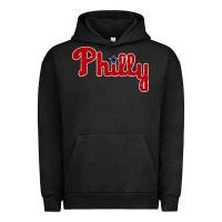 Pigment Black baseball philly Urban Hoodie - artisFamous
