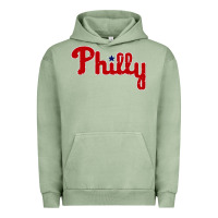 Pigment Oil Green baseball philly Urban Hoodie - artisFamous