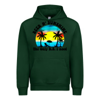 Forest Green beer n' sunshine the only B.S. i need Urban Hoodie - artisFamous