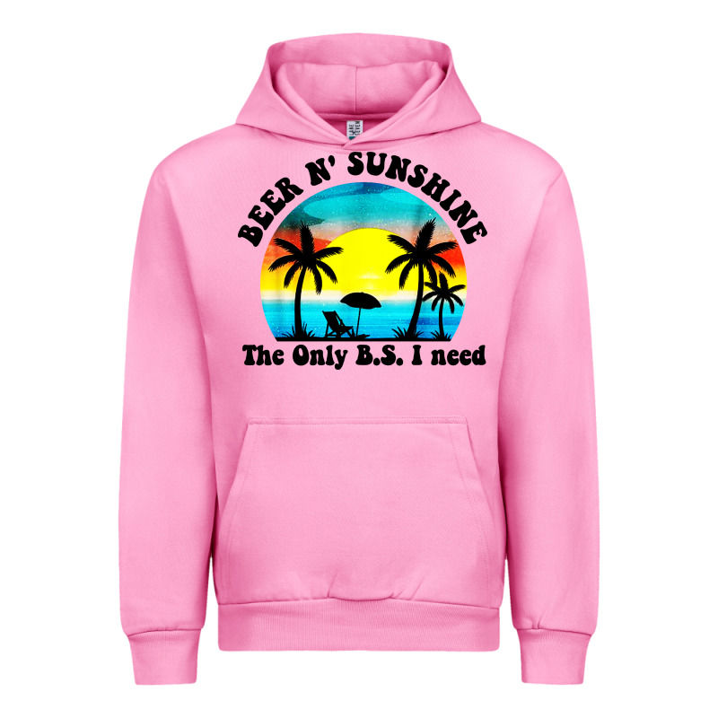 Beer N' Sunshine The Only B.s. I Need Urban Hoodie by artisFamous | Teevron