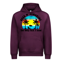 Mauve Wine beer n' sunshine the only B.S. i need Urban Hoodie - artisFamous