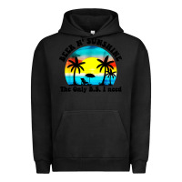 Pigment Black beer n' sunshine the only B.S. i need Urban Hoodie - artisFamous