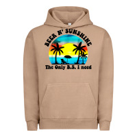 Pigment Burro beer n' sunshine the only B.S. i need Urban Hoodie - artisFamous