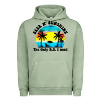 Pigment Oil Green beer n' sunshine the only B.S. i need Urban Hoodie - artisFamous