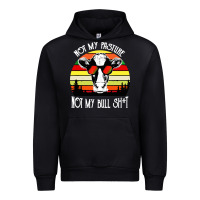 Black vintage not my pasture not my bull cow Urban Hoodie - artisFamous