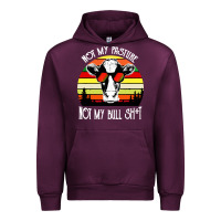 Mauve Wine vintage not my pasture not my bull cow Urban Hoodie - artisFamous