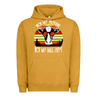 Pigment Peanut Butter vintage not my pasture not my bull cow Urban Hoodie - artisFamous
