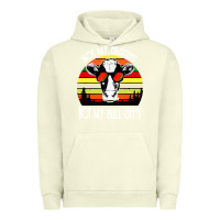 Pigment Pistachio vintage not my pasture not my bull cow Urban Hoodie - artisFamous