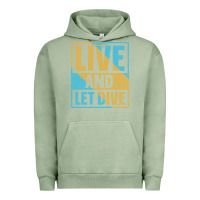 Pigment Oil Green Live And Let Dive Retro Style Urban Hoodie - artisFamous