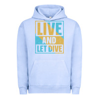 Pigment Grape Ice Live And Let Dive Retro Style Urban Hoodie - artisFamous