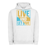 Pigment Lunar Rock Live And Let Dive Retro Style Urban Hoodie - artisFamous