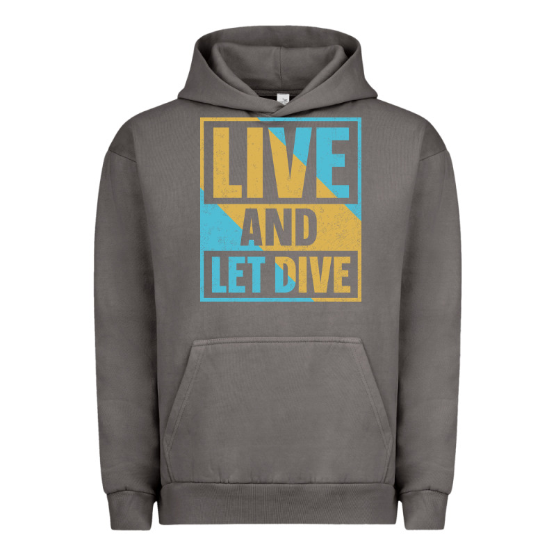 Live And Let Dive Retro Style Urban Hoodie by artisFamous | Teevron