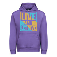 Tulip Live And Let Dive Retro Style Urban Hoodie - artisFamous