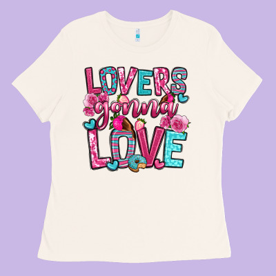Lovers Gonna Love Ladies Tee Designed By Oliviacreatesart