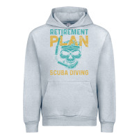 Heather Grey Retirement Plan Scuba Diving Urban Hoodie - artisFamous
