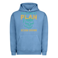 Pigment Pebble Blue Retirement Plan Scuba Diving Urban Hoodie - artisFamous