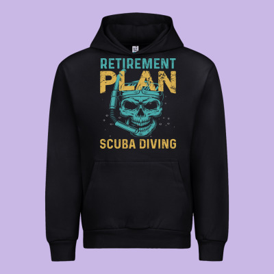 Retirement Plan Scuba Diving Urban Hoodie Designed By Artisfamous