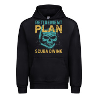 Black Retirement Plan Scuba Diving Urban Hoodie - artisFamous