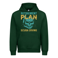 Forest Green Retirement Plan Scuba Diving Urban Hoodie - artisFamous