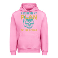 Fuchsia Pink Retirement Plan Scuba Diving Urban Hoodie - artisFamous