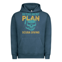 Pigment Midnight Navy Retirement Plan Scuba Diving Urban Hoodie - artisFamous
