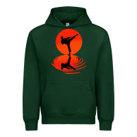 Forest Green karate and kung fu Urban Hoodie - artisFamous