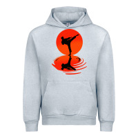 Heather Grey karate and kung fu Urban Hoodie - artisFamous