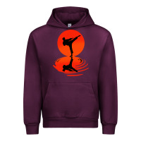 Mauve Wine karate and kung fu Urban Hoodie - artisFamous