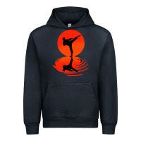 Navy karate and kung fu Urban Hoodie - artisFamous