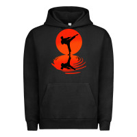 Pigment Black karate and kung fu Urban Hoodie - artisFamous