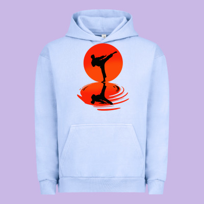Karate And Kung Fu Urban Hoodie Designed By Artisfamous