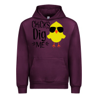 Mauve Wine kids chick dig me christian Urban Hoodie - artisFamous