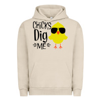 Pigment French Oak kids chick dig me christian Urban Hoodie - artisFamous
