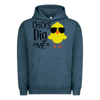 Pigment Midnight Navy kids chick dig me christian Urban Hoodie - artisFamous
