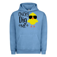 Pigment Pebble Blue kids chick dig me christian Urban Hoodie - artisFamous