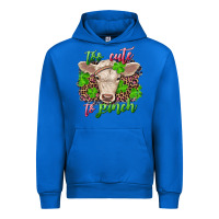 Cobalt too cute to pinch charolais calf Urban Hoodie - RanaPortraitStore