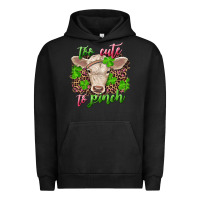 Pigment Black too cute to pinch charolais calf Urban Hoodie - RanaPortraitStore