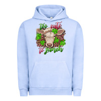 Pigment Grape Ice too cute to pinch charolais calf Urban Hoodie - RanaPortraitStore