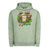 Pigment Oil Green too cute to pinch charolais calf Urban Hoodie - RanaPortraitStore