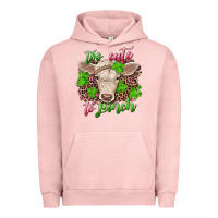 Pigment Salmon too cute to pinch charolais calf Urban Hoodie - RanaPortraitStore