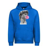 Cobalt Vaporwave statue head with bubblegum Urban Hoodie - artisFamous