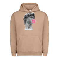 Pigment Burro Vaporwave statue head with bubblegum Urban Hoodie - artisFamous