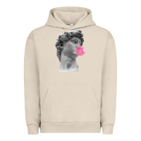 Pigment French Oak Vaporwave statue head with bubblegum Urban Hoodie - artisFamous