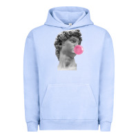 Pigment Grape Ice Vaporwave statue head with bubblegum Urban Hoodie - artisFamous