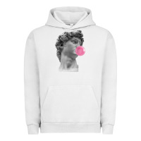 Pigment Lunar Rock Vaporwave statue head with bubblegum Urban Hoodie - artisFamous
