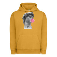 Pigment Peanut Butter Vaporwave statue head with bubblegum Urban Hoodie - artisFamous