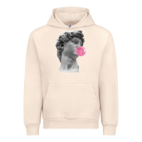 Sandshell Vaporwave statue head with bubblegum Urban Hoodie - artisFamous